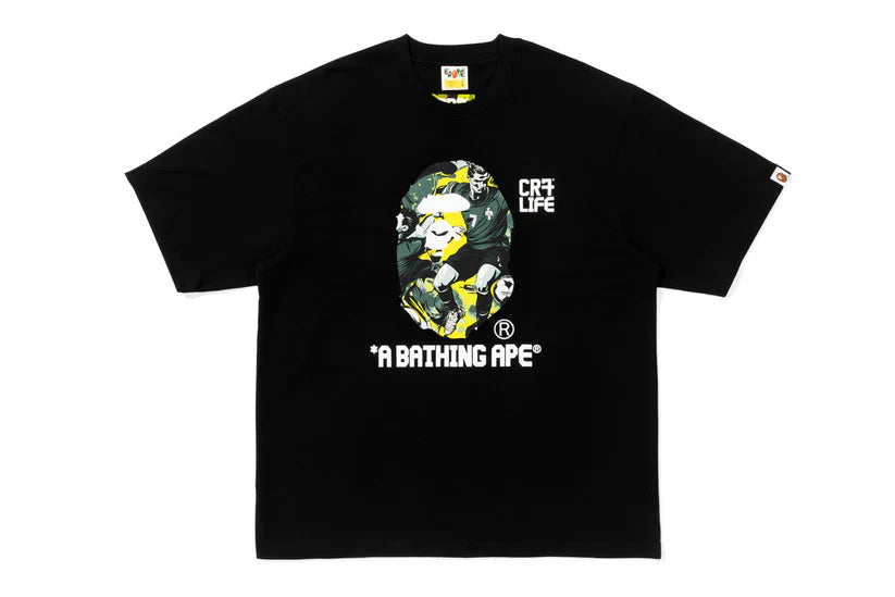 BAPE x CR7 Life A Bathing Ape Tee Black