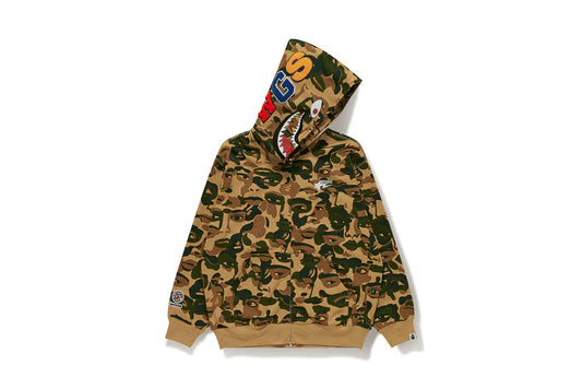 BAPE x KidSuper Camo Shark Full Zip Hoodie