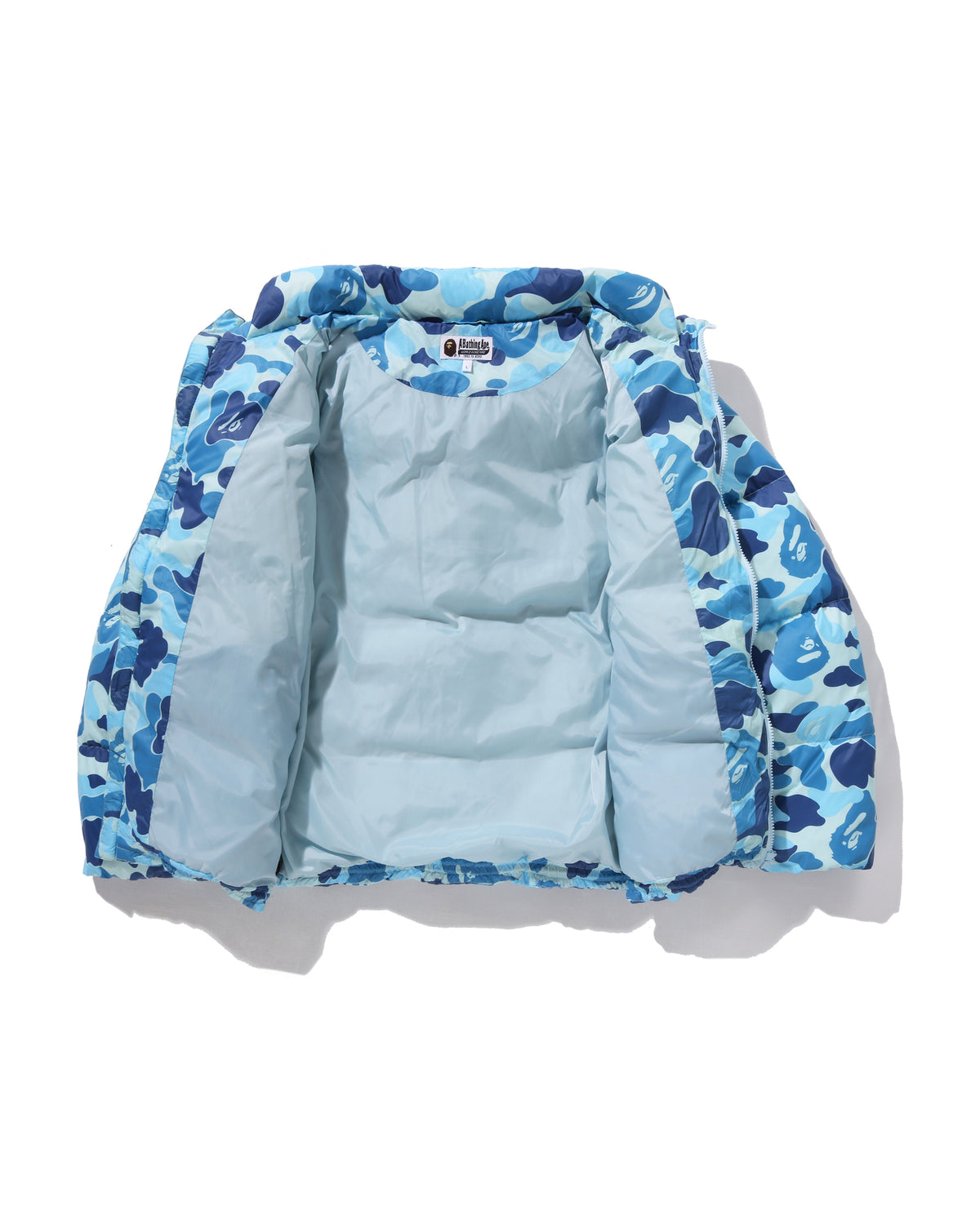 A Bathing Ape ABC Camo Down Blue Jacket