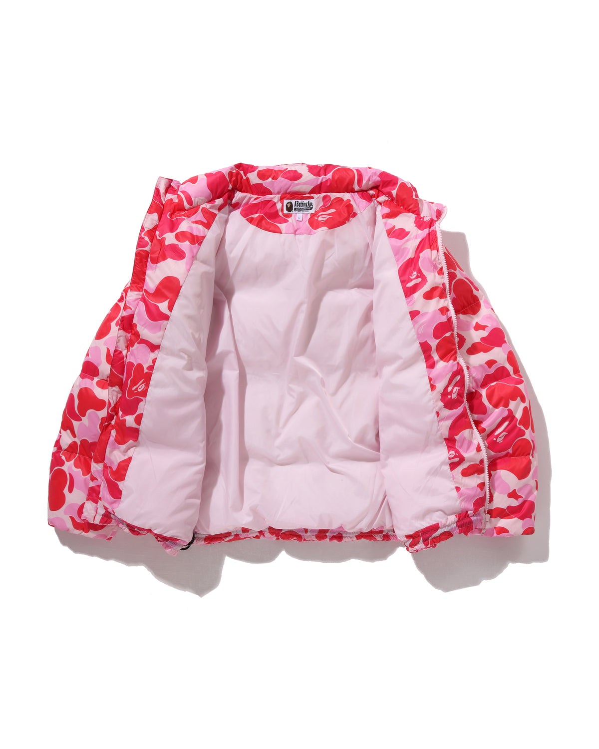 A Bathing Ape ABC Camo Down Pink Jacket