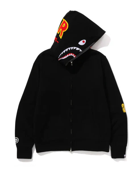 BAPE ABC Camo Shark Full Zip Hoodie Black