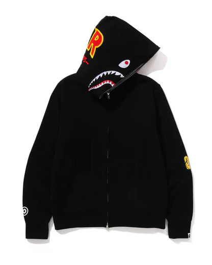 BAPE ABC Camo Shark Full Zip Hoodie Black