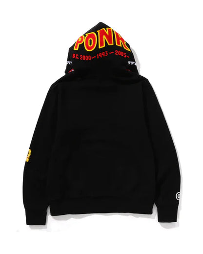 BAPE ABC Camo Shark Full Zip Hoodie Black