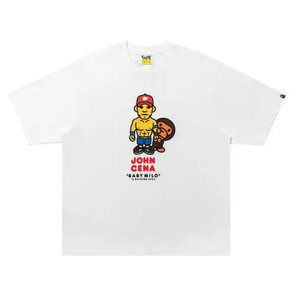 Bape x WWE John Cena Baby Milo Tee White