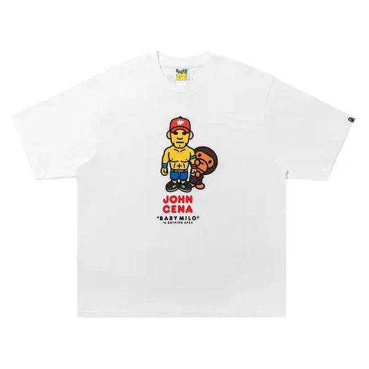 BAPE x WWE John Cena Baby Milo Relaxed Fit Tee White