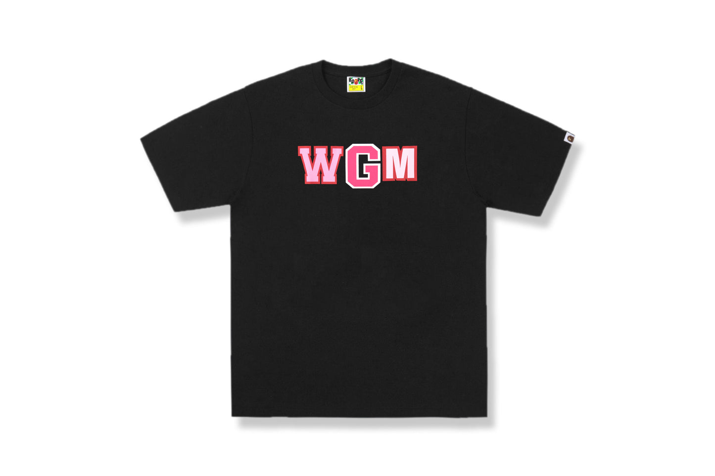 Bape Baby Milo Shark Pink WGM Black Tee