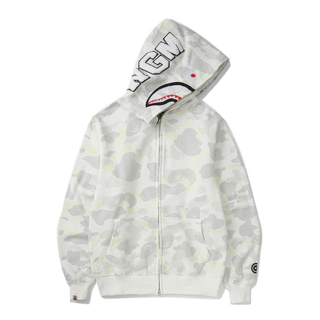 BAPE City Camo Shark Full Zip Hoodie (Glow in Dark)