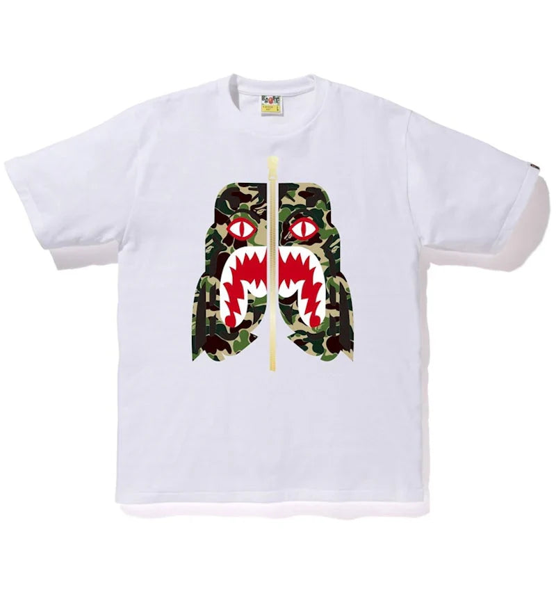 A Bathing Ape ABC Camo Tiger Tee Green