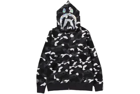 BAPE City Camo Shark Full Zip Hoodie (Glow in dark)