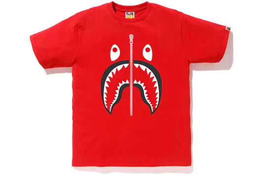 BAPE A Bathing Ape Shark Tee Red