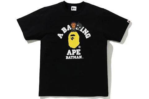 A Bathing Ape DC baby Milo Batman College Tee Black