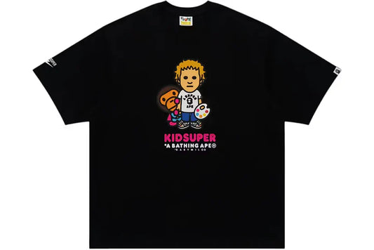BAPE x KidSpuer Milo Tee Black