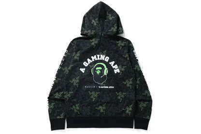 BAPE x Razer Neon Camo Shark Full Zip Hoodie