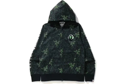 BAPE x Razer Neon Camo Shark Full Zip Hoodie
