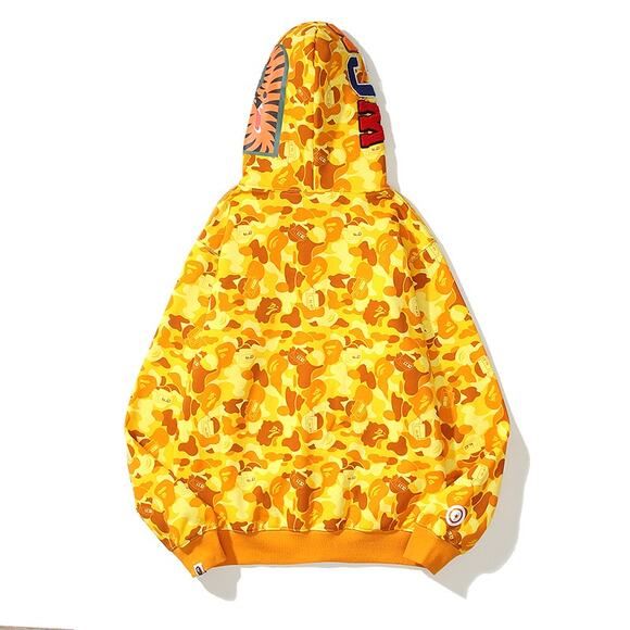 A Bathing Ape x PUBG Shark Full Zip Hoodie Orange