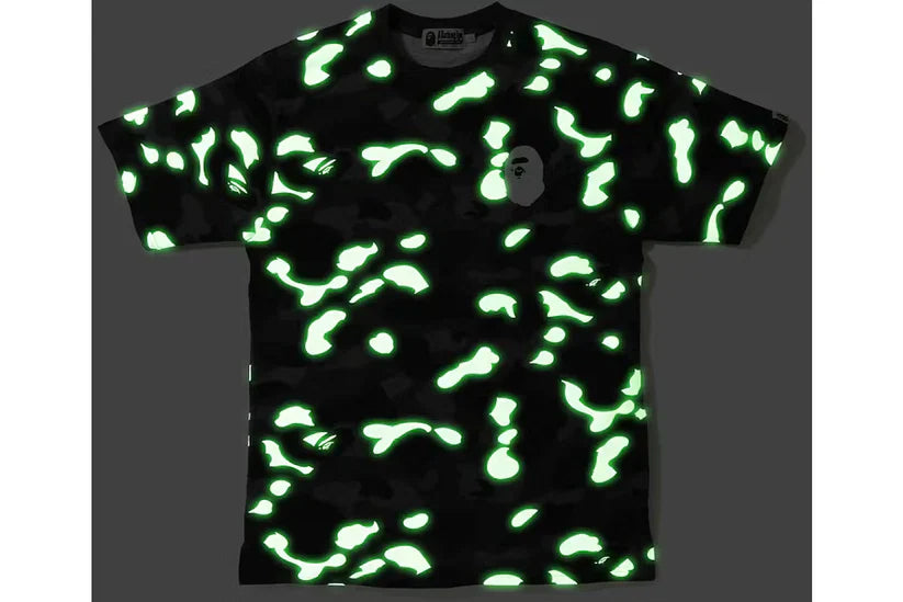 BAPE City Camo Large Ape Head Tee (Glow in dark)
