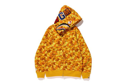 A Bathing Ape x PUBG Shark Full Zip Hoodie Orange