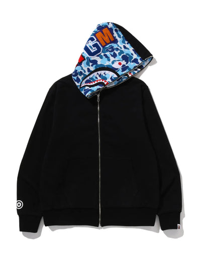 Bape ABC Camo reversible Shark Full Zip Hoodie Pink