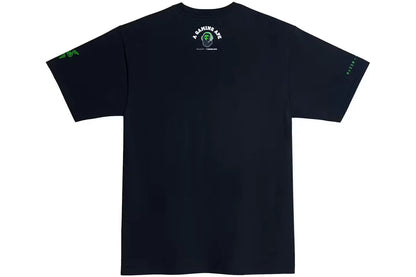 BAPE x Razer Neon Camo Ape Head Tee Black