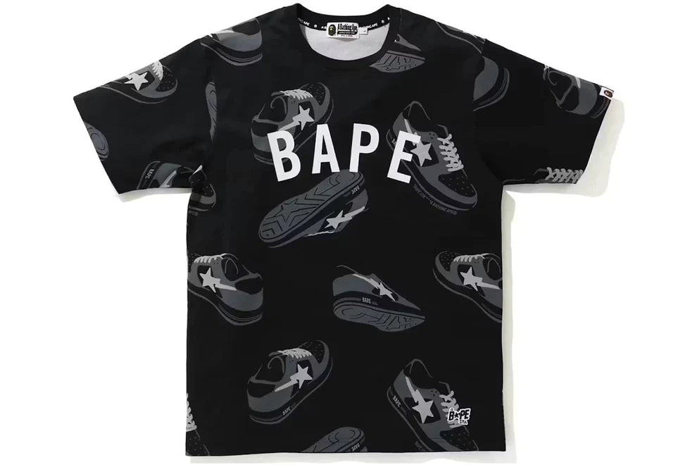 A Bathing Ape "Random Bape Sta" Tee Black