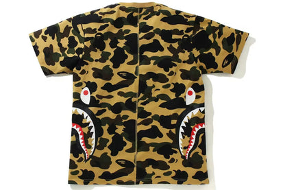BAPE 1st Camo Side Shark Tee Yellow