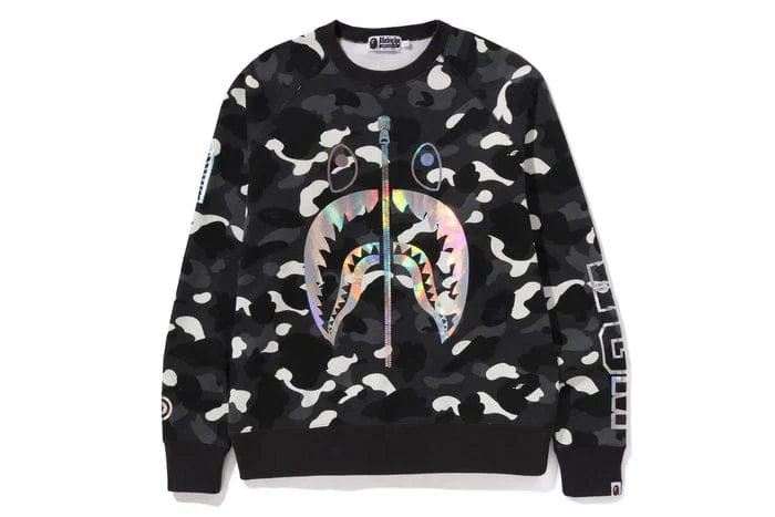 BAPE City Camo Shark Crewneck (Glow in Dark)