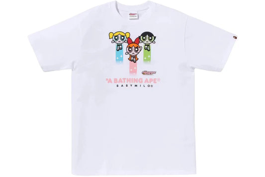 Powerpuff Girls x A Bathing Ape Baby Milo Tee White