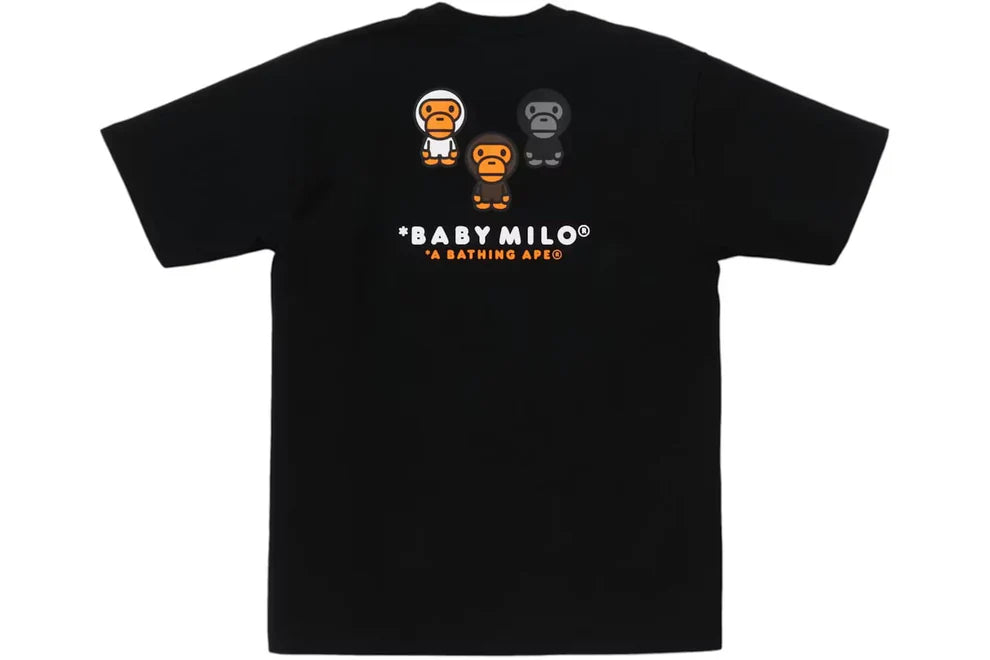 Powerpuff Girls x A Bathing Ape Baby Milo Tee Black