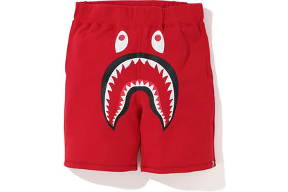Bape Shark Sweat Shorts Red