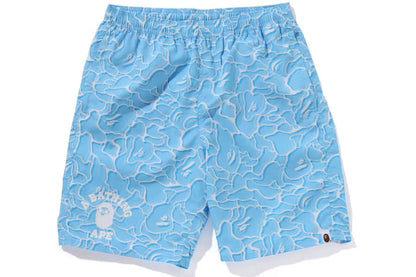 A Bathing Ape ABC Sea Surface Camo Beach Shorts Blue