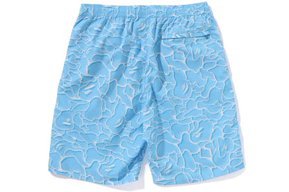 A Bathing Ape ABC Sea Surface Camo Beach Shorts Blue