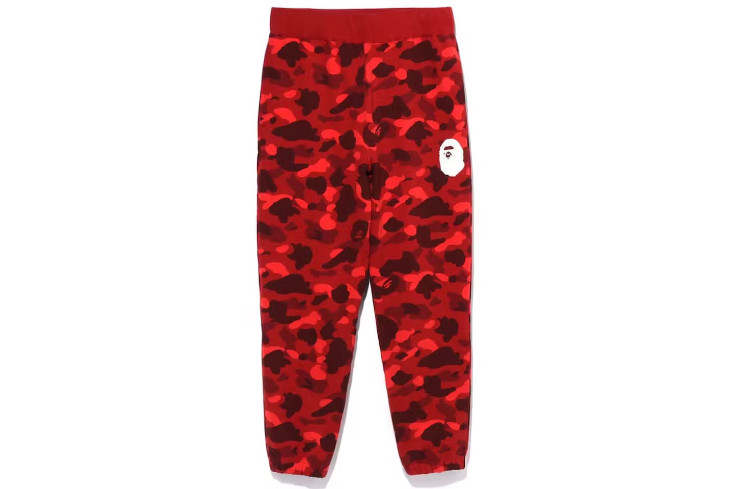 A Bathing Ape Color Camo Wide Fit Pants Red