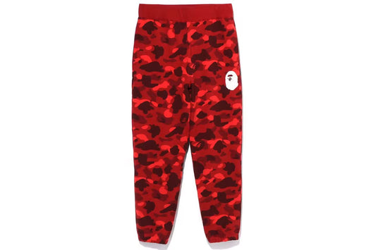 A Bathing Ape Color Camo Wide Fit Pants Red