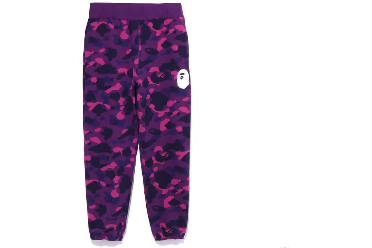A Bathing Ape Color Camo Wide Fit Pants Purple