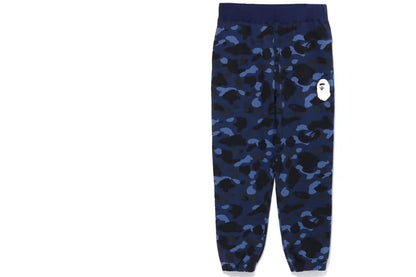 A Bathing Ape Color Camo Wide Fit Pants Blue