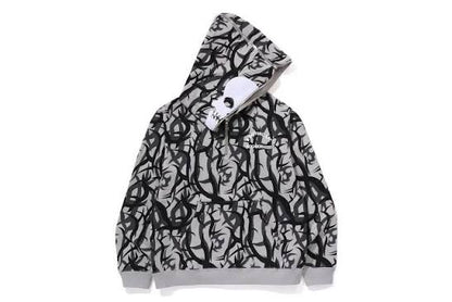 BAPE x Neighborhood Trail Camo Two Face Half Zip Hoodie