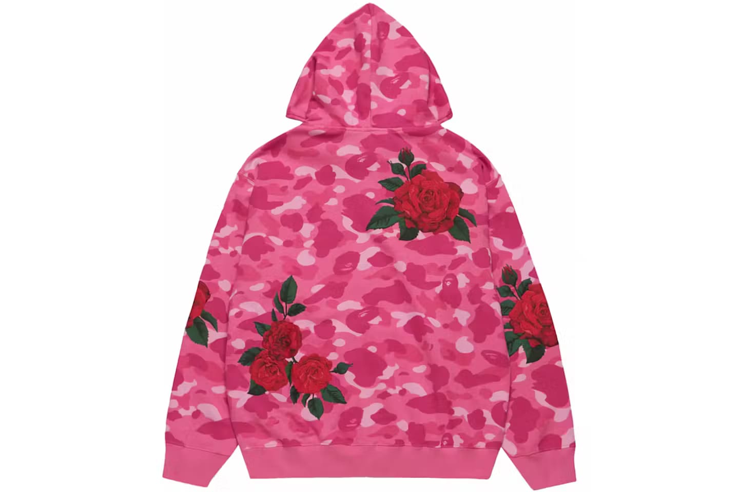 BAPE x Anti Social Club Full Zip Hoodie Pink