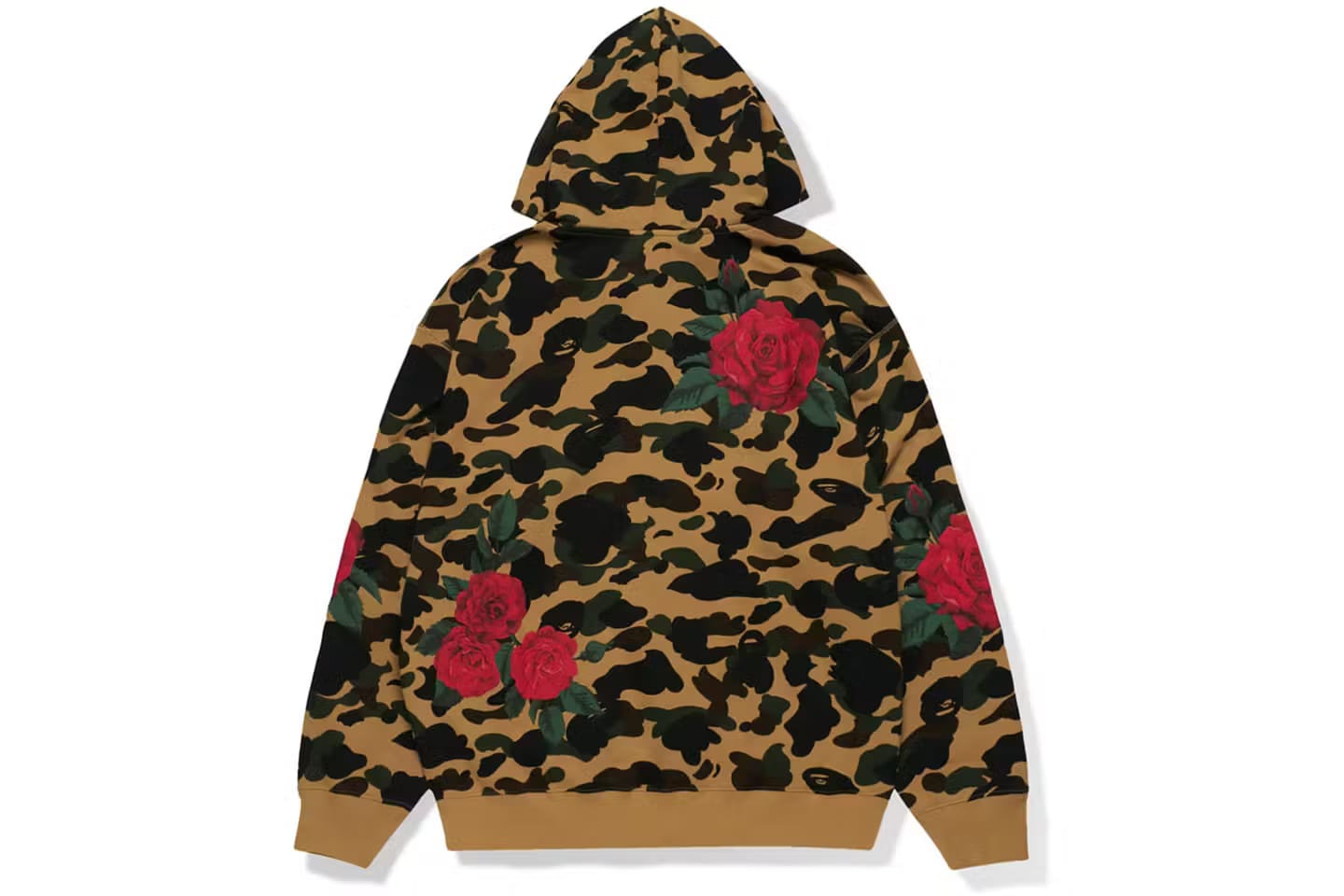 BAPE x Anti Social Club Full Zip Hoodie Yellow