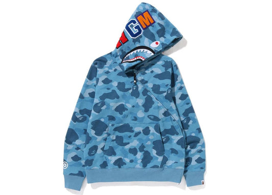 Bape Honeycomb Camo Shark Full Zip Hoodie