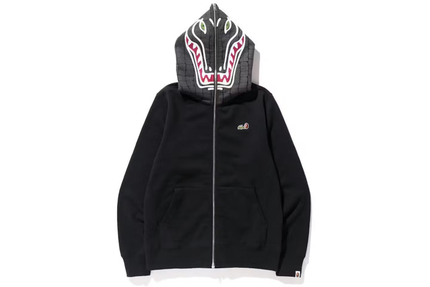 BAPE x Lacoste Full Zip Hoodie Black