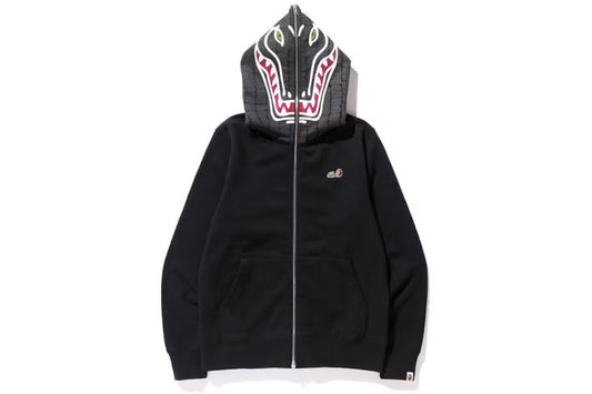 BAPE x Lacoste Full Zip Hoodie Black