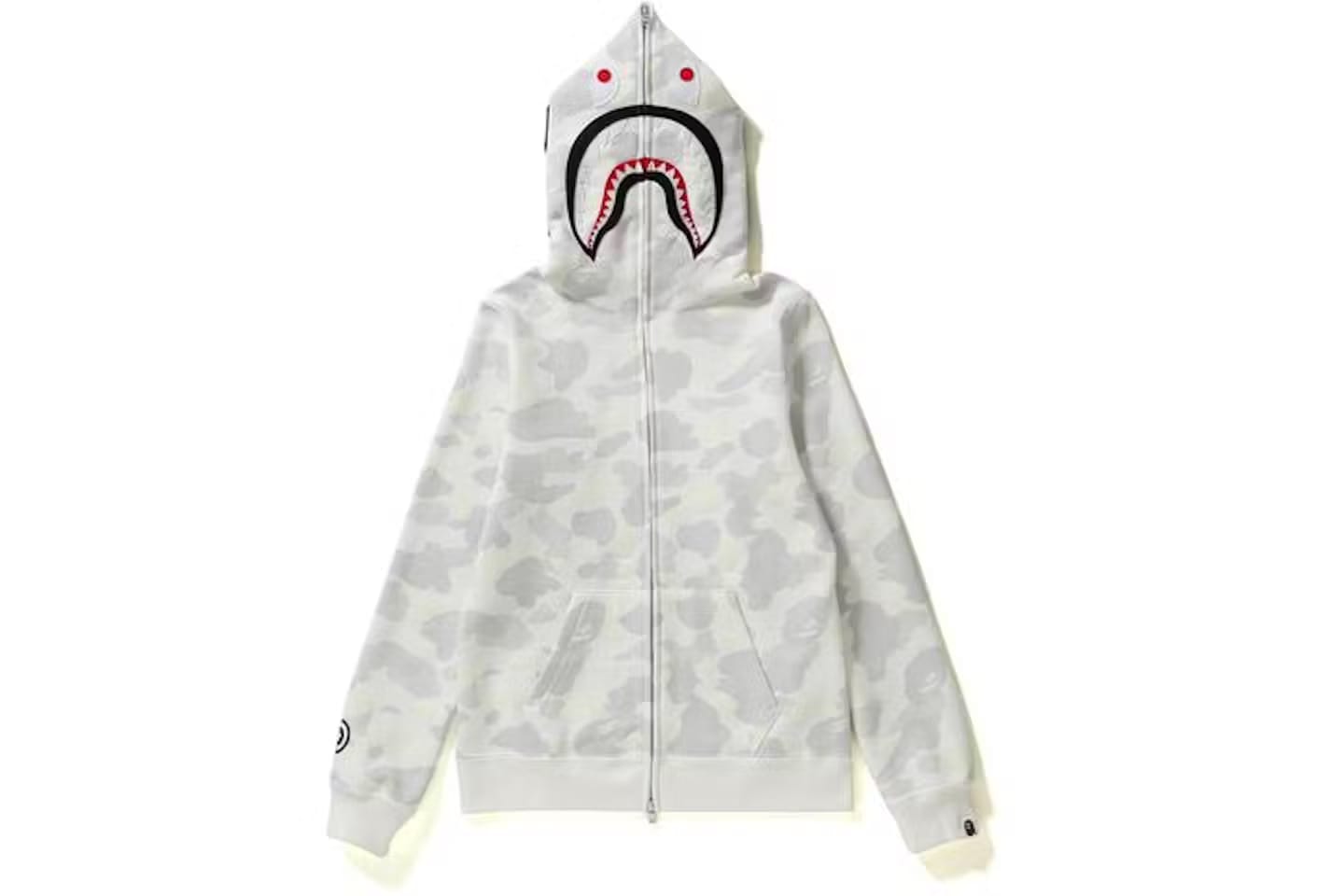 Bape City Camo Shark Full Zip Hoodie White