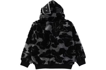 Bape ABC Camo Boa Shark Relaxed Fit Full Zip Hoodie Black
