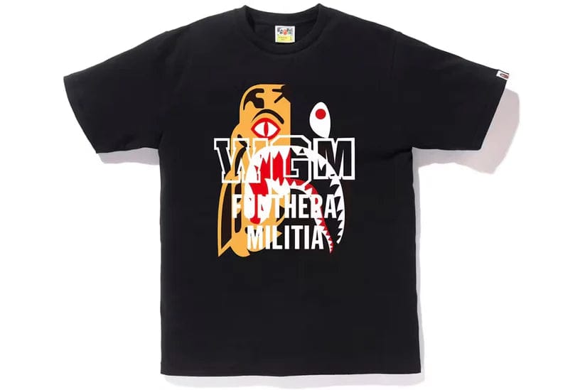 Bape Tiger Shark Tee Black
