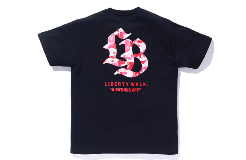 A Bathing Ape x Liberty Walk Tee Black