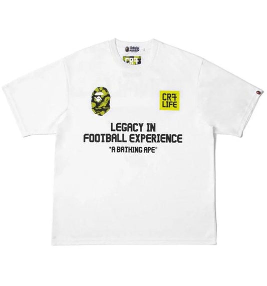 Bape x CR7Life Ronaldo 7 T-Shirt White
