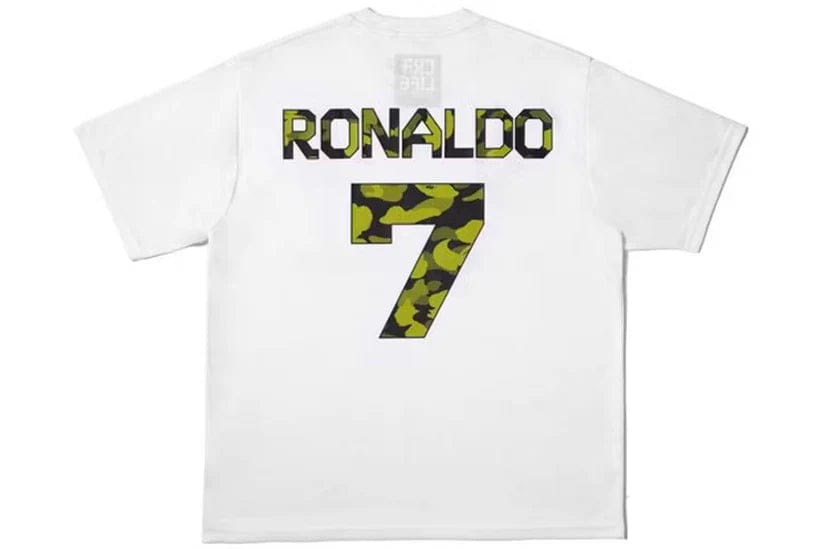 Bape x CR7Life Ronaldo 7 T-Shirt White