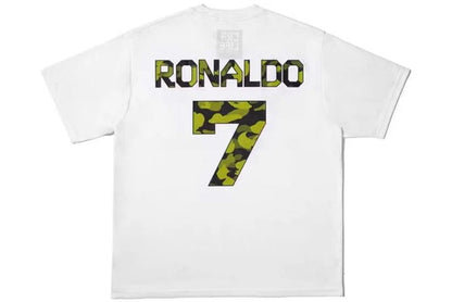 Bape x CR7Life Ronaldo 7 T-Shirt White