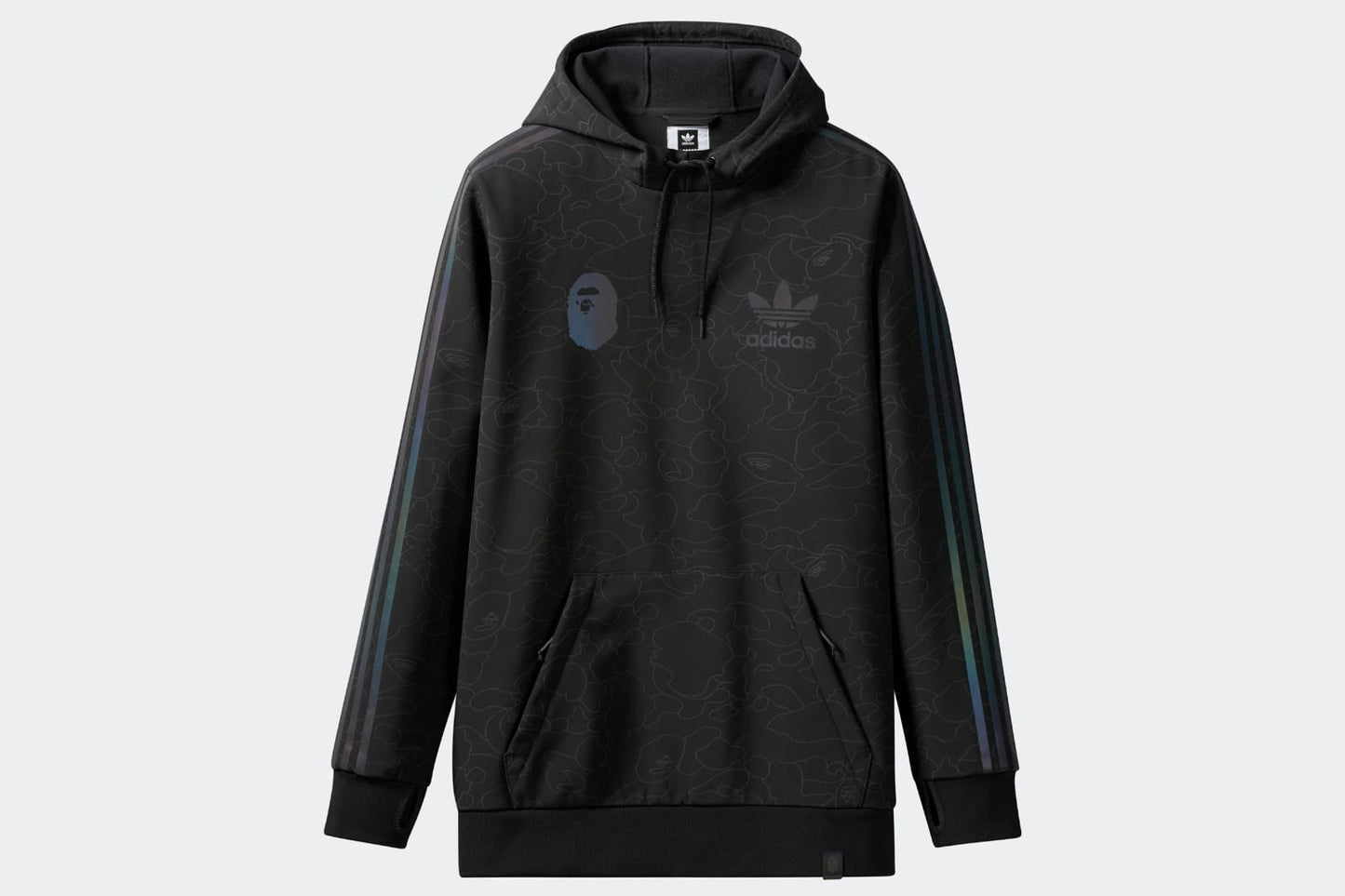 Bape x Adidas Tech Hoodie Black