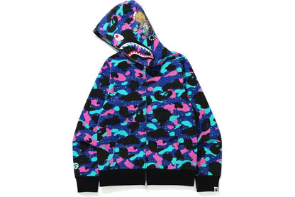 Bape x Kid Cudi Shark Full Zip Hoodie Multi